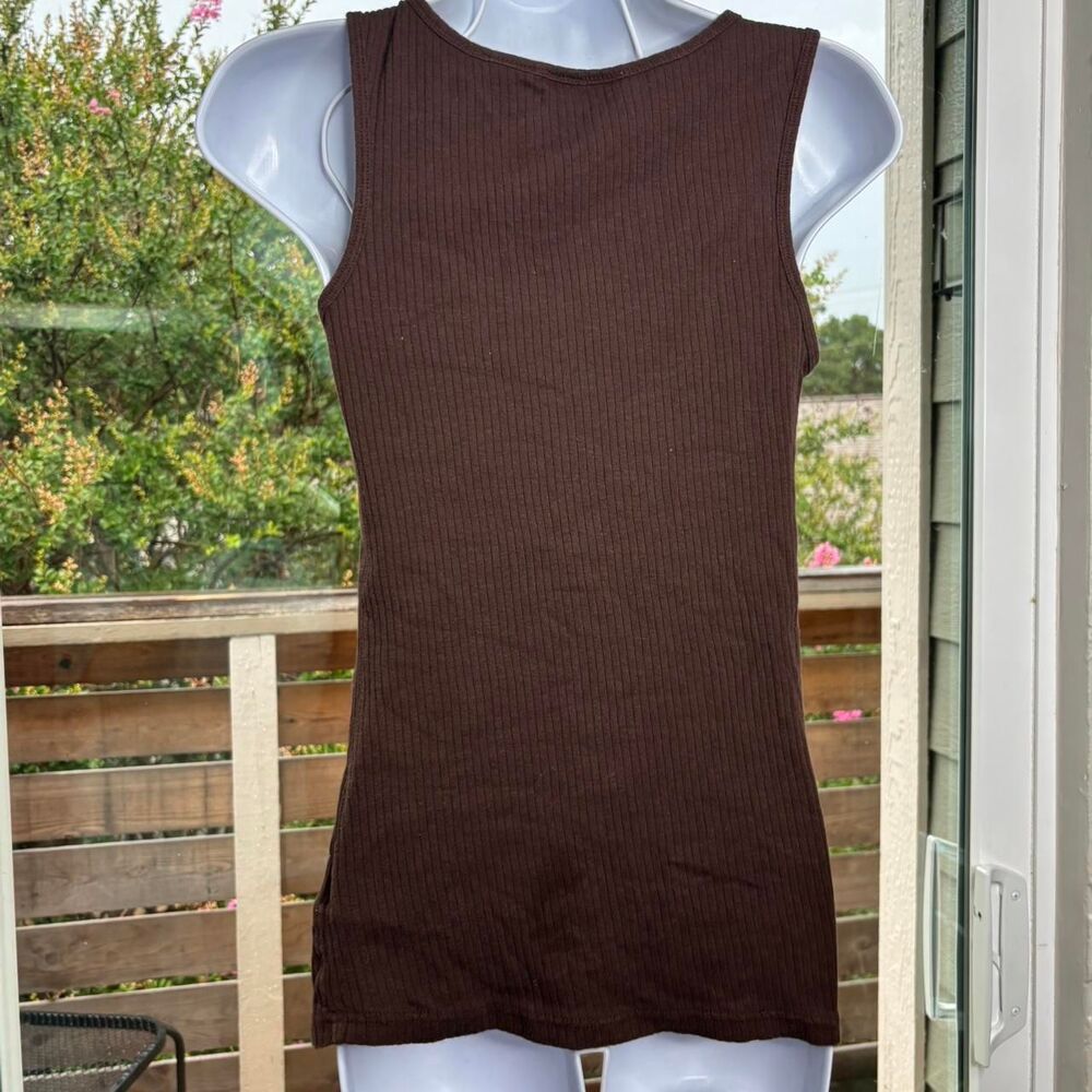 Derek-heart Women's Brown Vest - Picture 3 of 5